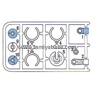 TAMIYA TAM 10225072 0225072 X PARTS TREE (2 TREES)