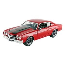 JADA TOYS JAD 97193  "Fast & Furious" Dom's Chevy Chevelle SS Red w/ Black