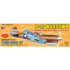 GUILLOWS GUI 501 P40 WARHAWK BALSA WOOD MODEL KIT