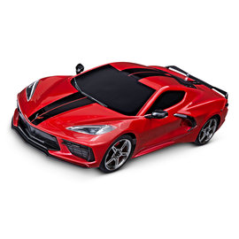 TRAXXAS TRA 93054-4RED Chevrolet® Corvette® Stingray: 1/10 Scale AWD Supercar. Ready-To-Race® with TQ™ 2.4GHz radio system and XL-5 ESC (fwd/rev).