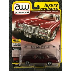 AUTOWORLD AW 64282B 1975 CADILLAC ELDORADO CERISE FIREMIST POLY