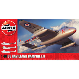 AIRFIX AIR A06107 DE HAVILLAND VAMPIRE F.3 PLASTIC MODEL
