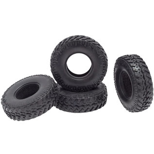 INTEGY INT C31210 Realistic Rubber Tires (4) for Axial 1/24 SCX24 Rock Crawler (O.D.=53mm)