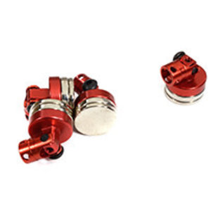 INTEGY INT C30021RED Magnetic Force Type 6mm Size Body Mount Set for 1/10 Crawler, Drift & TC