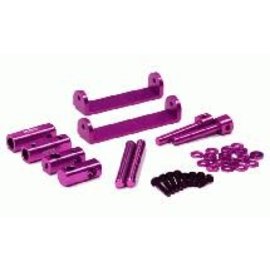 INTEGY INT C24214PURPLE Adjustable Stealth Body Mount Set for 1/10 Drift & Touring Car