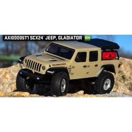 AXIAL RACING AXI 00005T1 SCX24 Jeep Gladiator, 1/24th 4WD RTR, Beige