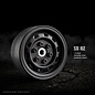 GMA 70174 1.9" SR02 Beadlock Wheels (Matt Black) (2)