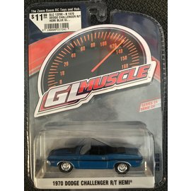 GREENLIGHT COLLECTABLES GLC 13290-B 1970 DODGE CHALLENGER R/T HEMI BLUE GL MUSCLE SERIES 24