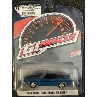 GREENLIGHT COLLECTABLES GLC 13290-B 1970 DODGE CHALLENGER R/T HEMI BLUE GL MUSCLE SERIES 24