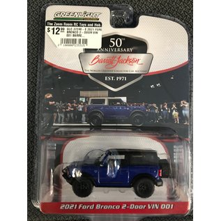 GREENLIGHT COLLECTABLES GLC 37240-E 2021 FORD BRONCO 2-DOOR VIN 001 BARRETT-JACKSON 50TH ANNIVERSARY