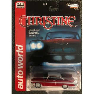 AUTOWORLD AW SS6401 1958 PLYMOUTH FURY RED/WHITE CHRISTINE