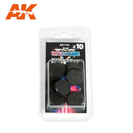 AKI 1101 AK Interactive Plastic Wargame Bases. Round Base 25mm (10 Units)