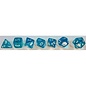 CHESSEX CHX 23085 Translucent: 7pc Teal / White