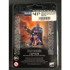 GAMES WORKSHOP WAR 99070101048 SPACE MARINE CAPTAIN WITH MASTER-CRAFTED HEAVY BOLT RIFLE