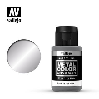 VALLEJO VAL 77724 SILVER METAL COLOR 32ml./1.08 fl.oz