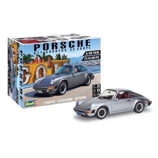 REVELL GERMANY REV 854521 1/24 PORSCHE 911 CARRERA 3.2 COUPE PLASTIC MODEL  KIT