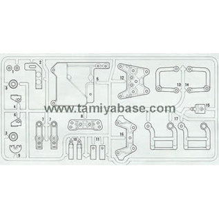 TAMIYA TAM 10005301 0005301 B PARTS  FIRE, SAINT, THUNDER DRAGON