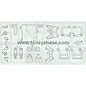 TAMIYA TAM 10005301 0005301 B PARTS  FIRE, SAINT, THUNDER DRAGON