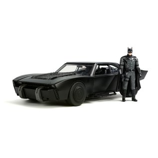 JADA TOYS JAD 32504 Jada 1/18 "Hollywood Rides" 2022 Batman Batmobile w/Batman