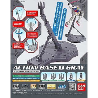 BANDAI BAN 2001477 Bandai Gray Action Base 1 Display Stand 1/144