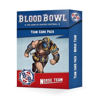 GAMES WORKSHOP WAR 600599907 BLOOD BOWL TEAM CARD PACK NORSE TEAM