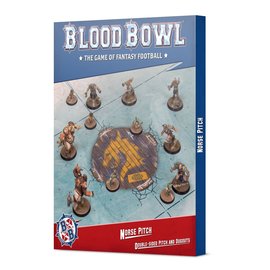 GAMES WORKSHOP WAR 99220999024 BLOOD BOWL NORSE PITCH DOUBLE-SIDED PITCH AND DUGOUTS