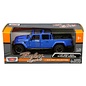 MOTOR MAX MM 79370BL 2021 JEEP GLADIATOR RUBICON OPEN TOP RED BLUE 1/27 DIE-CAST