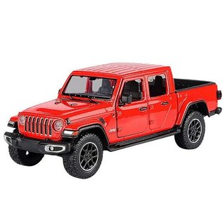 MOTOR MAX MM 79365RD 2021 JEEP GLADIATOR OVERLAND OPEN TOP RED 1/27 DIE-CAST