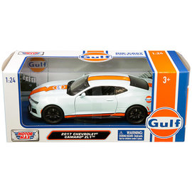 MOTOR MAX MM 79656 2017 CHEVROLET CAMARO ZL1 GULF LIVERY 1/24 DIE-CAST