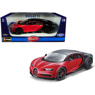 BURAGO BUR 18-11044 BUGATTI CHIRON SPORT RED / BLACK 1/18 DIECAST