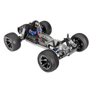 TRAXXAS TRA 37076-74-RED Rustler® VXL: 1/10 Scale Stadium Truck. Ready-to-Race® with TQi™ Traxxas Link™ Enabled 2.4GHz Radio System, Velineon® VXL-3s brushless ESC (fwd/rev), Pro Series Magnum 272R™ Transmission, and Traxxas Stability Management (TSM)®.