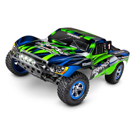 TRAXXAS TRA 58034-61-GRN Slash: 1/10-Scale 2WD Short Course Racing Truck. Ready-To-Race® with TQ™ 2.4GHz radio system, XL-5 ESC (fwd/rev), and LED lights. Includes: 7-Cell NiMH 3000mAh Traxxas® battery