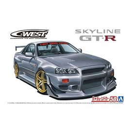 AOSHIMA AOS 06149 1/24 Nissan C-West BNR34 Skyline GT-R '02