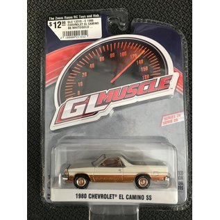 GREENLIGHT COLLECTABLES GLC 13310-C 1980 CHEVROLET EL CAMINO SS WHITE/GOLD GL MUSCLE