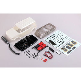 AXIAL RACING AXI 200009 FORD BRONCO BODY, WHITE: SCX24 (NOT PAINTED)