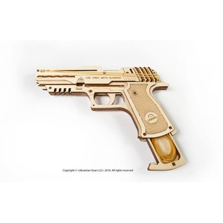 UGEARS UGR 70047 WOLF 01 HANDGUN WOODEN 62 PIECE KIT