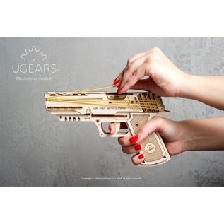 UGEARS UGR 70047 WOLF 01 HANDGUN WOODEN 62 PIECE KIT