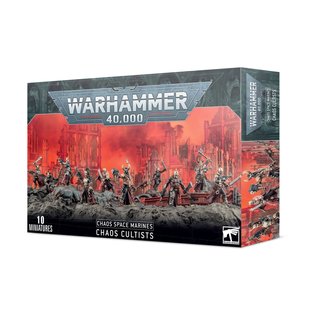 GAMES WORKSHOP WAR 99120102144 CHAOS SPACE MARINES CHAOS CULTISTS