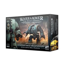 GAMES WORKSHOP WAR 99123001031 THE HORUS HERESY LEGIONES ASTARTES LEVIATHAN SIEGE DREADNOUGHT WITH CLAW & DRILL WEAPONS