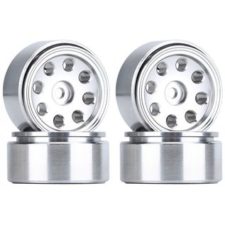 HOBBY DETAILS HDT SCX24-47A Hobby Details 1.0" Aluminum Eight-holes Beadlock Wheels (Clear)