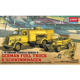 Academy/Model Rectifier Corp. ACA 13401 1/72 WWII German Fuel Truck & Schwimmwagen