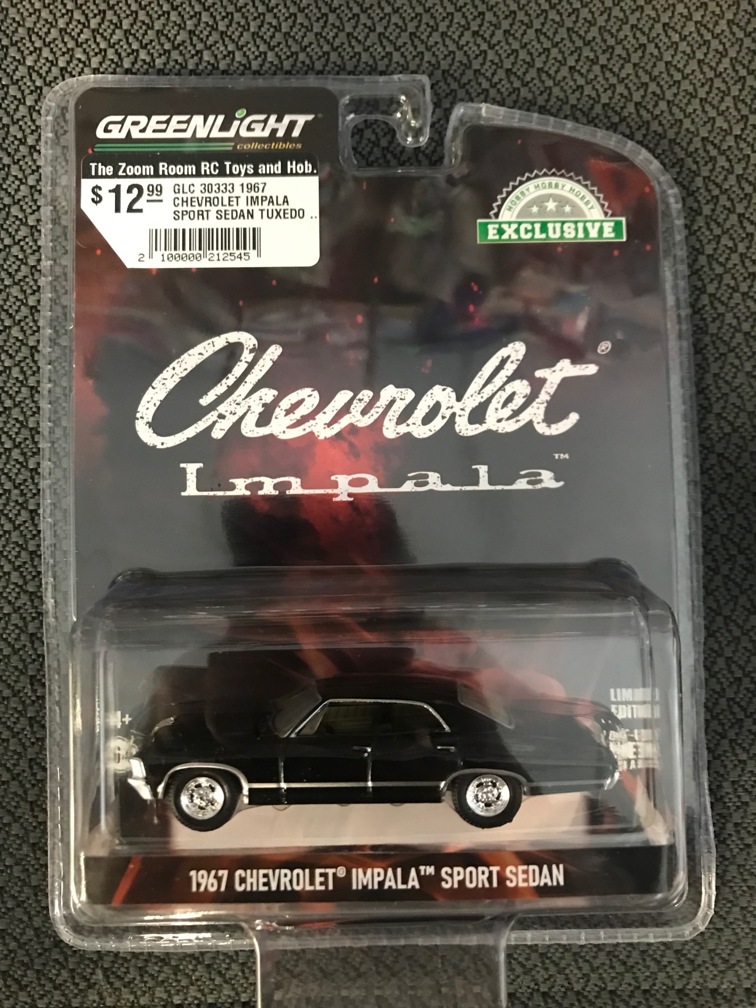 GLC 30333 1967 CHEVROLET IMPALA SPORT SEDAN TUXEDO BLACK The Zoom Room RC Toys and Hobbies GLC 30333 1967 CHEVROLET IMPALA SPORT SEDAN TUXEDO BLACK The Zoom Room RC Toys and Hobbies