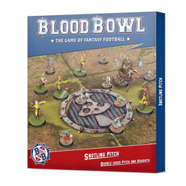 GAMES WORKSHOP WAR 99220909009 BLOOD BOWL SNOTLING PITCH DOUBLE-SIDED PITCH AND DUGOUTS