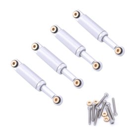 HOBBY DETAILS HDT SCX24-57A  Hobby Details Aluminum Shocks for Axial SCX24 (4)(Silver)