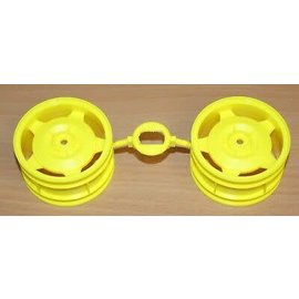 TAMIYA TAM 10440339 0440339 REAR BUGGY WHEEL FLOURESCENT YELLOW) 2