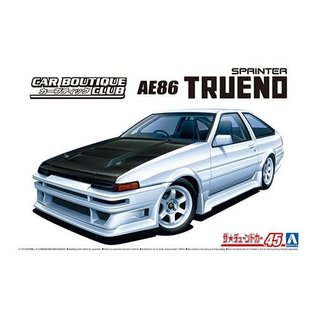 AOSHIMA AOS 05863 1985 TOYOTA AE86 TRUENO (CAR BOUTIQUE CLUB) PLASTIC MODEL 1/24