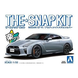 AOSHIMA AOS 05641 THE SNAP KIT Nissan GT-R METAL SILVER 1/32