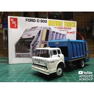 AMT AMT 1247 AMT Ford C-900 Gar Wood Load Packer Garbage Truck 1/25 Plastic Model Kit