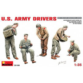 MINIART MIN 35180 1/35 WWII US Army Drivers (5) PLASTIC MODEL