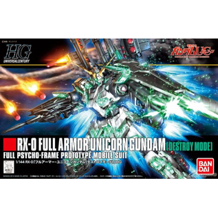BANDAI BAN 5058005 Bandai HGUC #178 1/144 Full Armor Unicorn Gundam (Destroy Mode) 'Gundam UC'